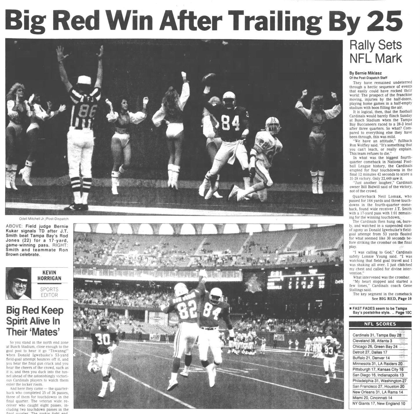Nov. 8, 1987: The NFL's greatest comeback